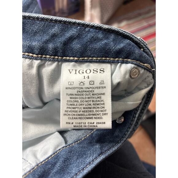 Vigoss Marley Straight Leg Jeans Sz 14 - Picture 4 of 9